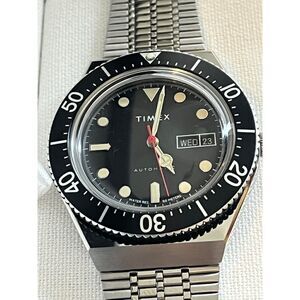 Mens Wristwatch Timex M79 Stainless Black NWOT